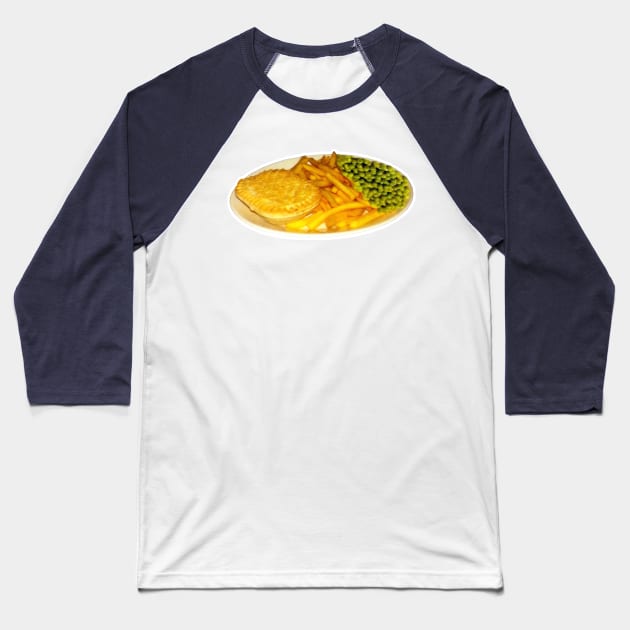 Upside Down Peas Chippy Meme Baseball T-Shirt by DankFutura